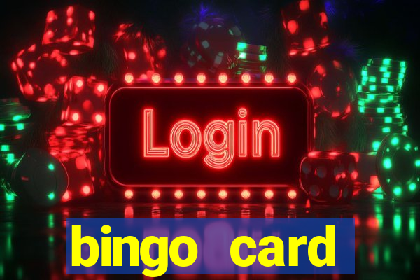 bingo card generator with pictures